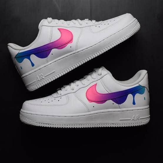 Colorful Drip Air Force 1-oicustom
