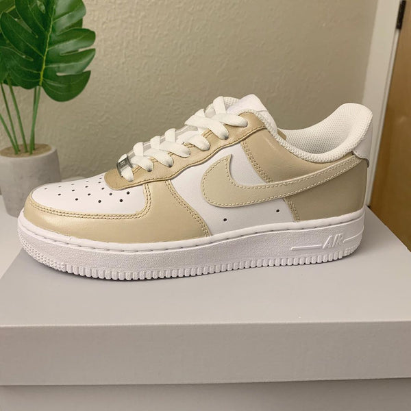 Cream Custom Air Force 1-oicustom