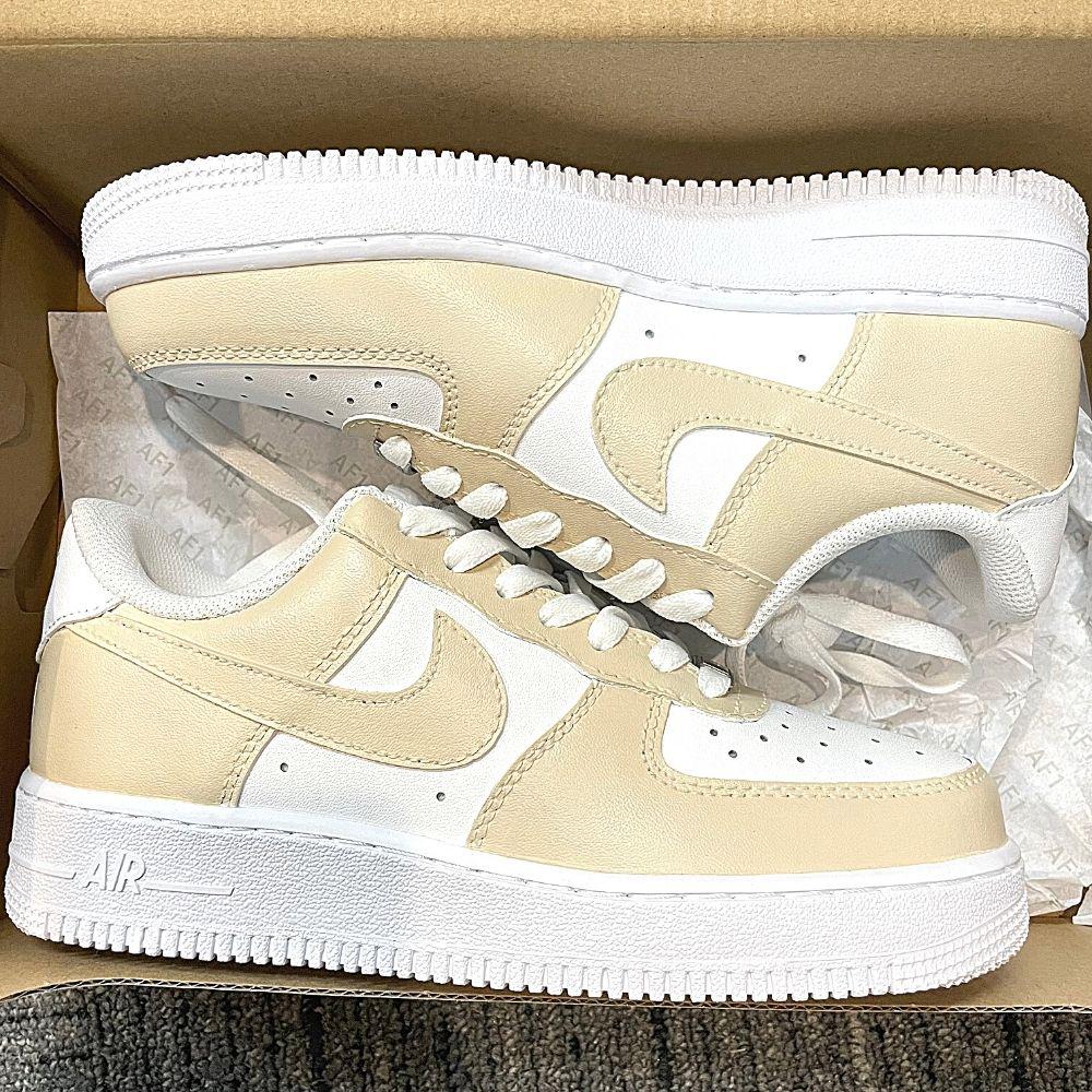 Custom Air Force 1 Beige oicustom