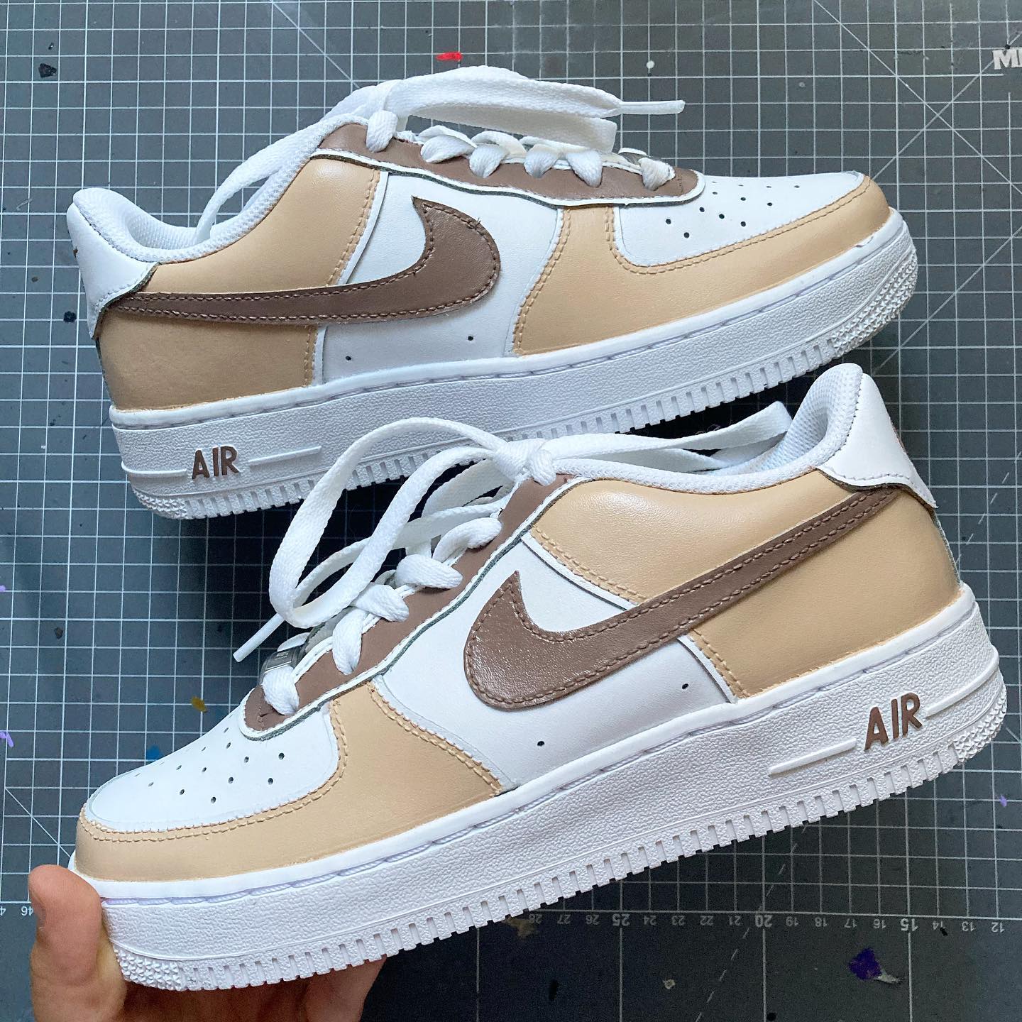 Custom Air Force 1 beige â oicustom