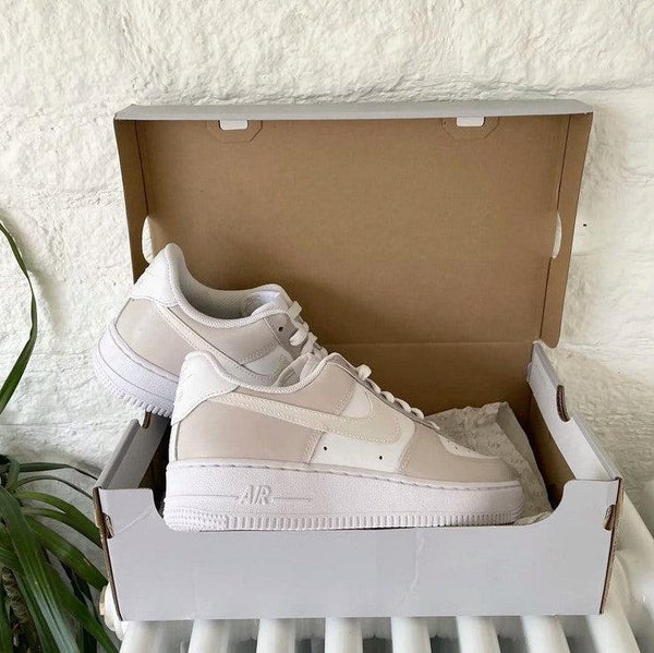 Custom Air Force 1 Beige Latte Coffee-oicustom