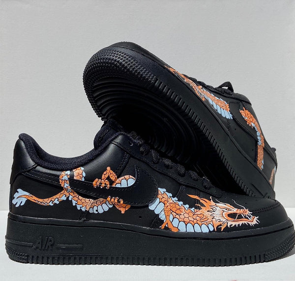 Custom Air Force 1 Black Dragon-oicustom