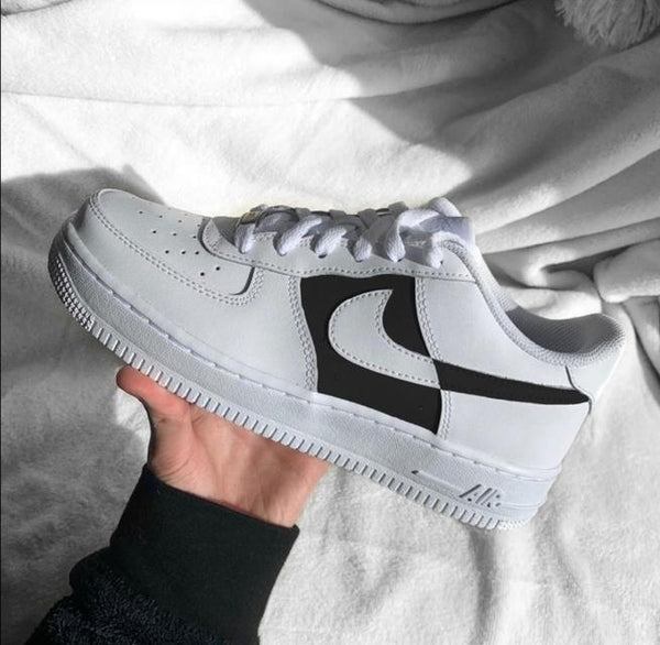 Custom Air Force 1 Block In Black-oicustom