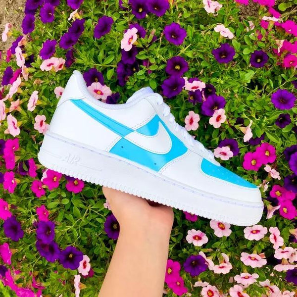 Custom Air Force 1 Blue Checkered-oicustom