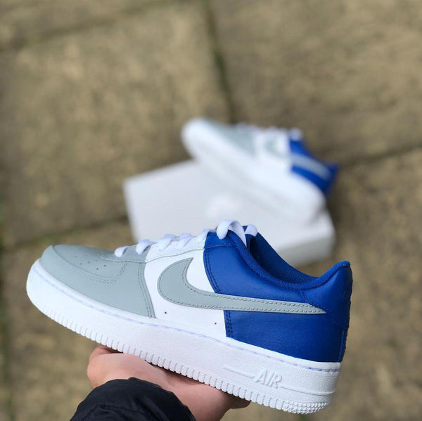 Custom Air Force 1 Blue Grey-oicustom