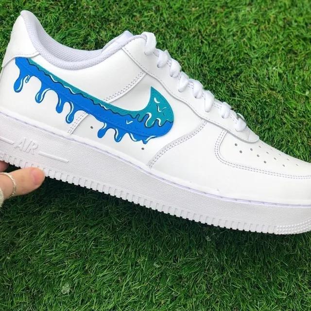 blue drip air force 1