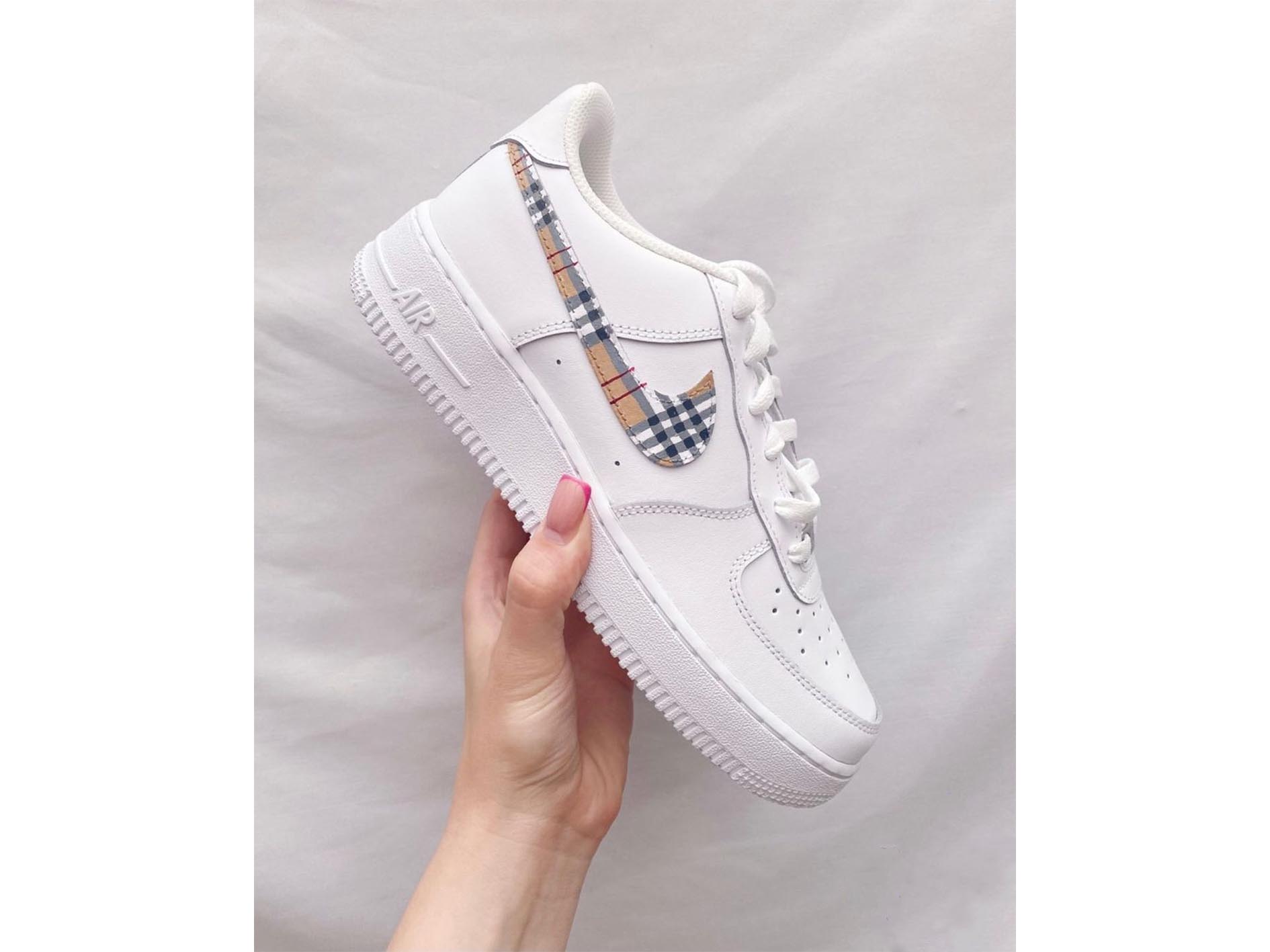 Air force 1 burberry clearance tick