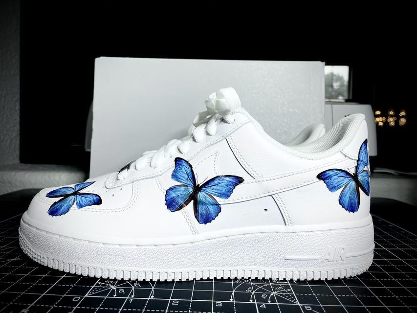 nike air force 1 butterfly blue