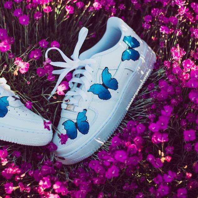 Custom Air Force 1 Butterfly Collage-oicustom