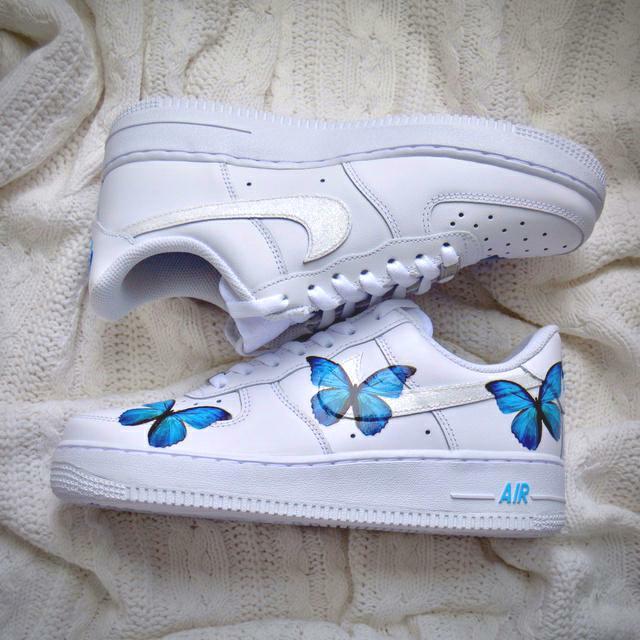 Custom Air Force 1 Butterfly Glitter oicustom