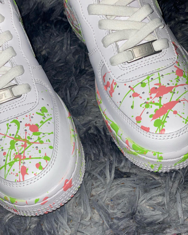 Custom Air Force 1 CH3RRY BL0SS0M SPLASH-oicustom