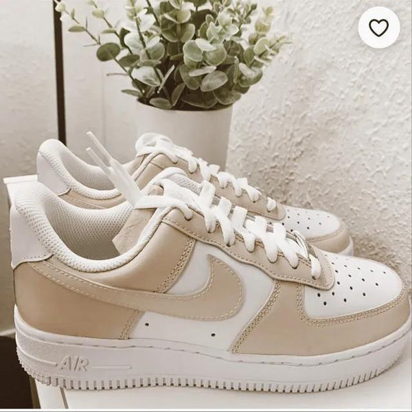 Custom Air Force 1 Cream-oicustom