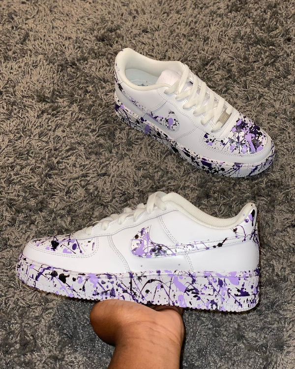 Custom Air Force 1 DARK AMETHYST SPLASH-oicustom