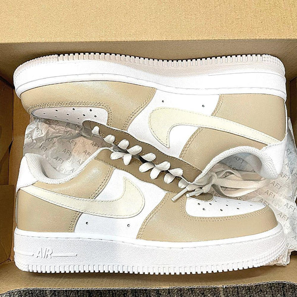 Custom Air Force 1 Gradient Beige-oicustom