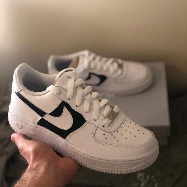 Custom Air Force 1 Half Black-oicustom