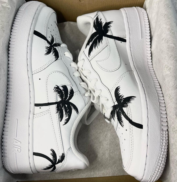 custom air force 1 hand drawn palm tree-oicustom