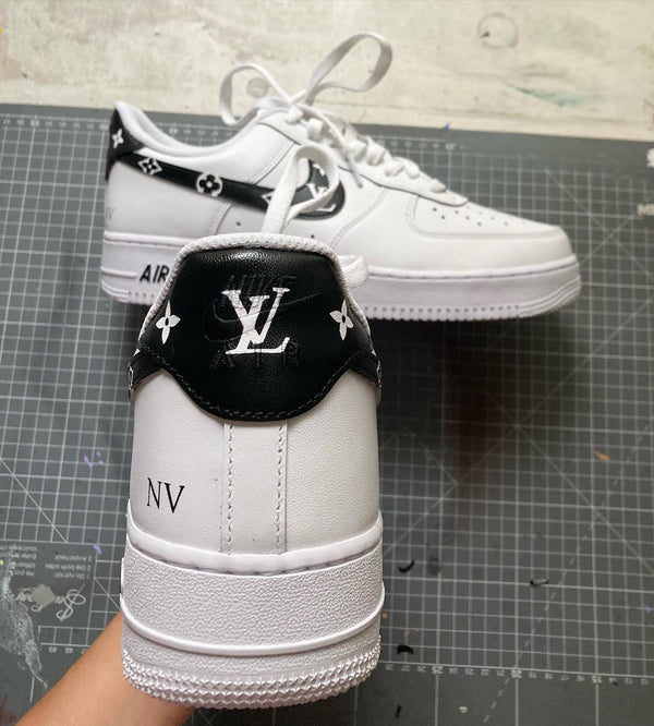 Custom Air Force 1 lv 🖤-oicustom