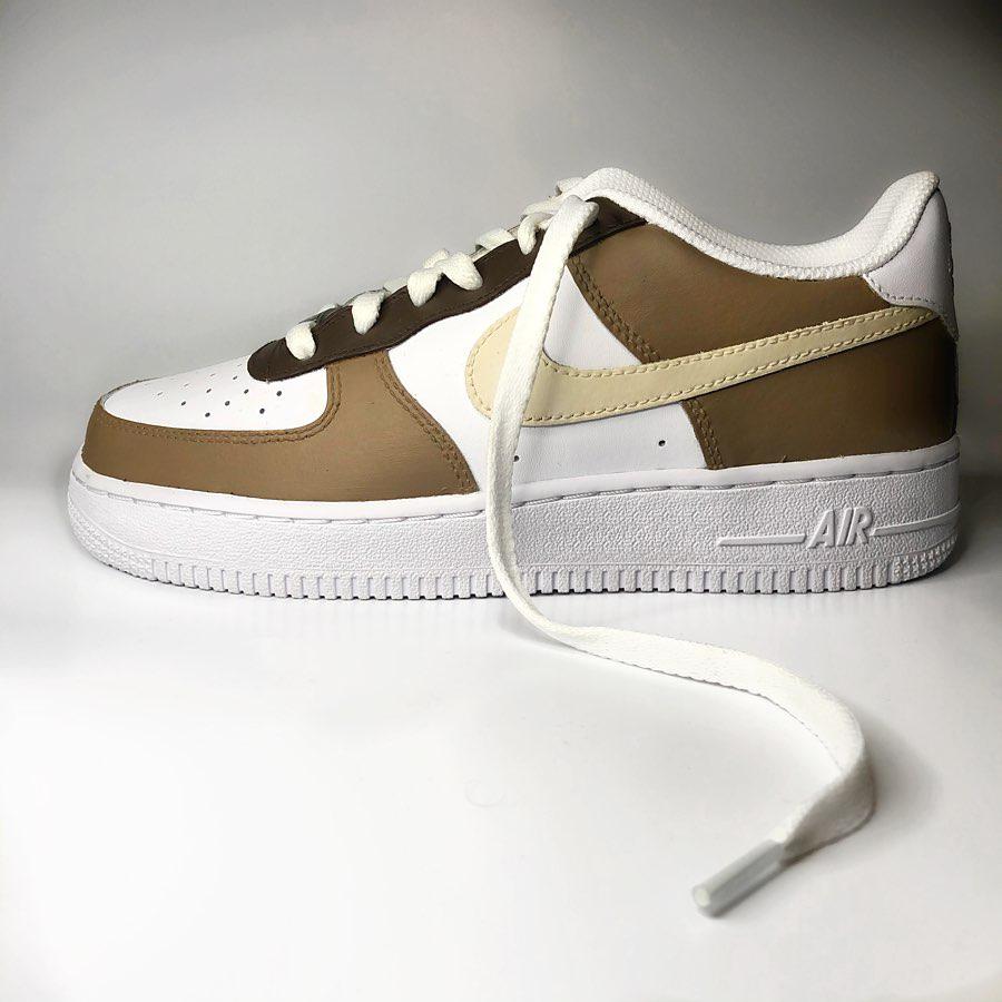 Custom Air Force 1 Mocha Brown-oicustom