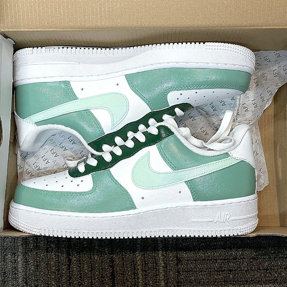 custom olive green air force 1