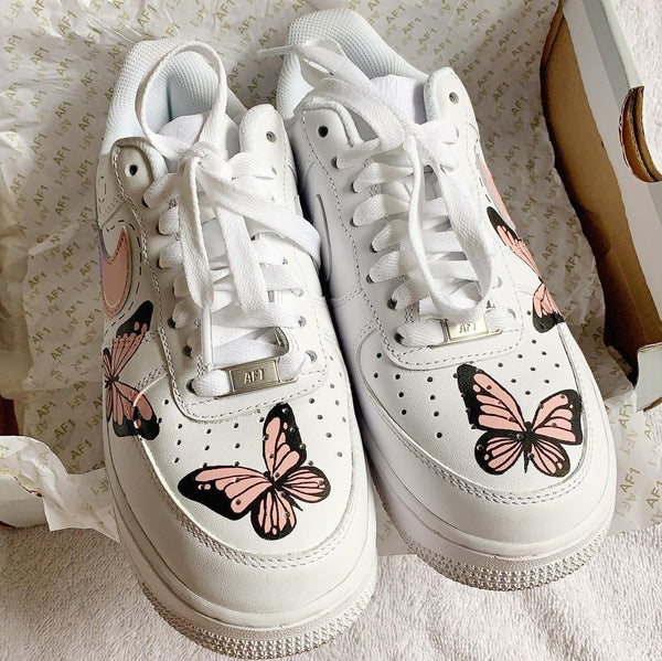 Custom Air Force 1 Pastel Butterfly-oicustom