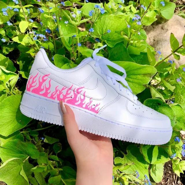 Custom Air Force 1 Pink Flame-oicustom
