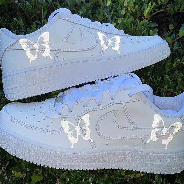 Custom Air Force 1 Reflective Butterfly-oicustom