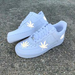 air force 1 plant pot Custom Air Force 1 Reflective Weed Leaf – oicustom