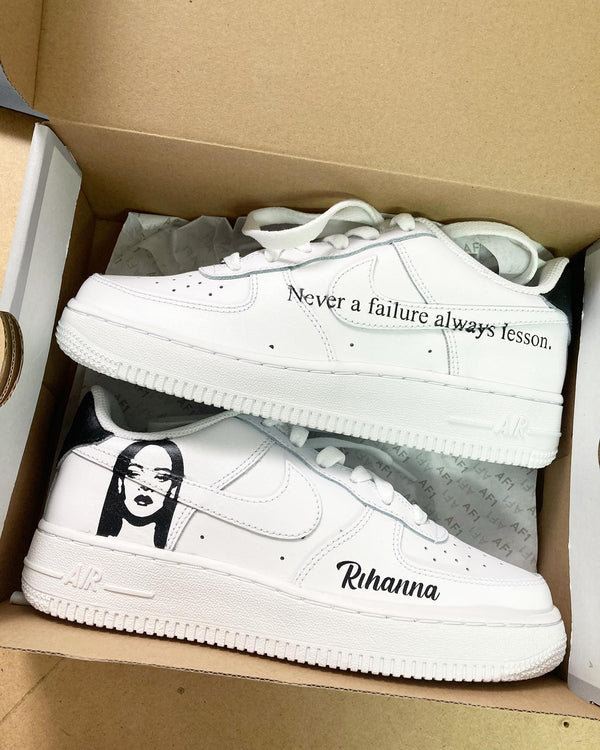 Custom Air Force 1 Rihanna 🖤-oicustom