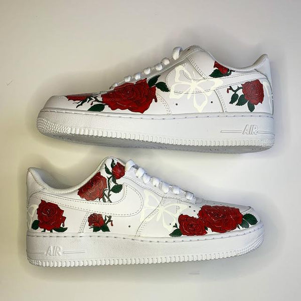 Custom Air Force 1 Roses And butterflies-oicustom