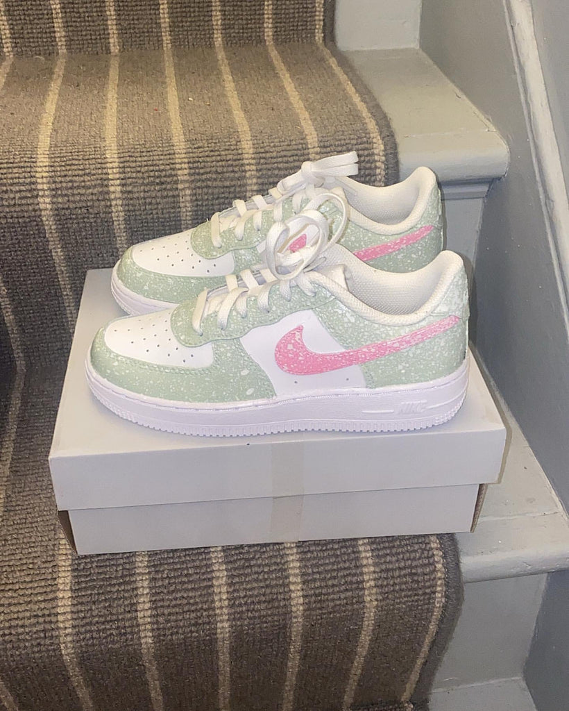 Custom Air Force 1 Sage Pink-oicustom