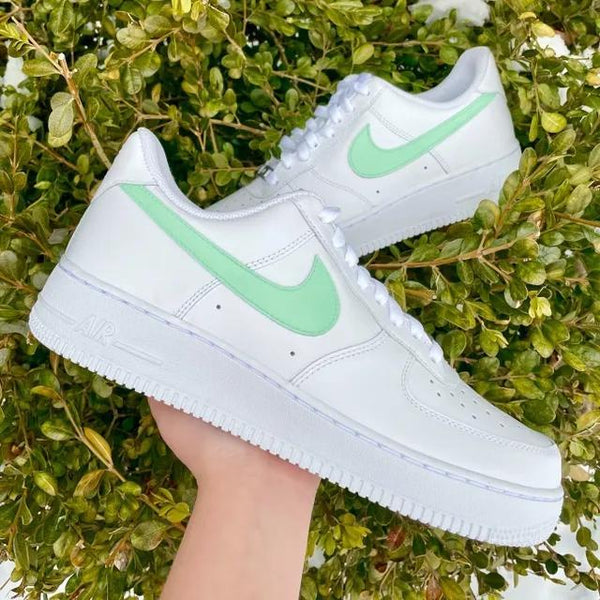 Custom Air Force 1 Sage Swoosh-oicustom