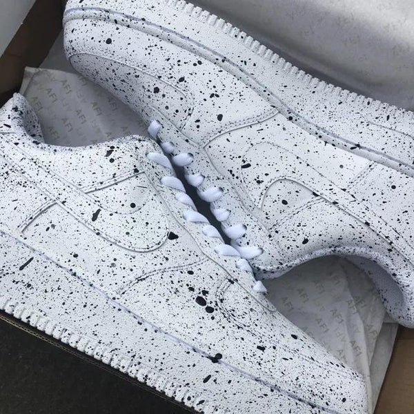Custom Air Force 1 Small Splash Black-oicustom