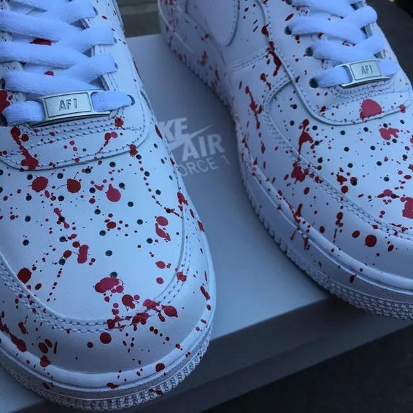 Custom Air Force 1 Splash Red-oicustom