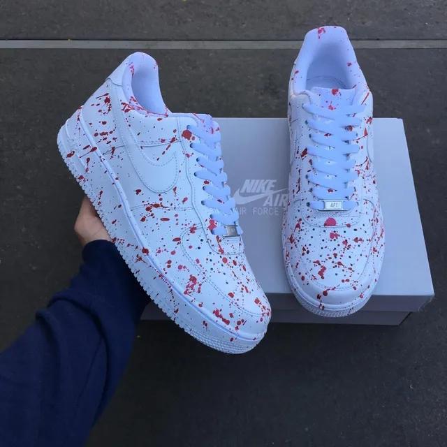 air Force 1s Customized By Me Splashnkickz LLC Size 9.5 Air Force 1 Custom Splash - Etsy main image 4