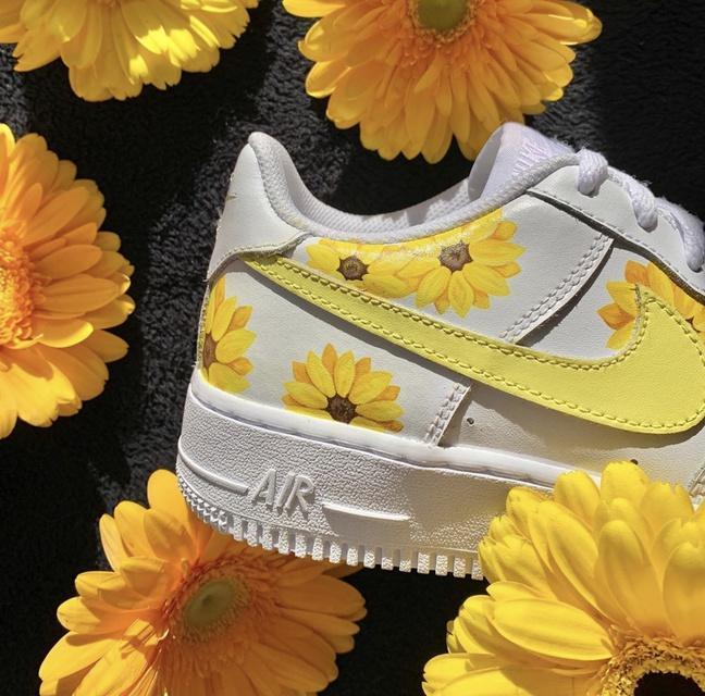 air force 1 custom sunflower