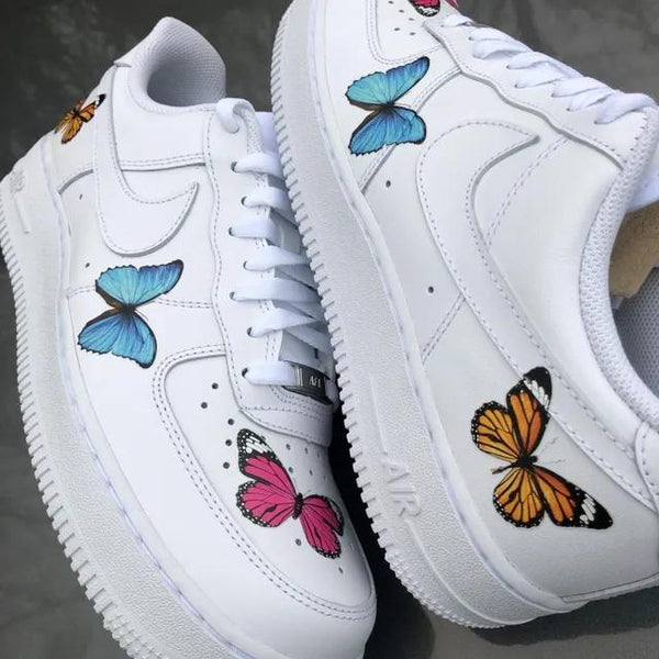 Custom Air Force 1 Triple Butterfly-oicustom