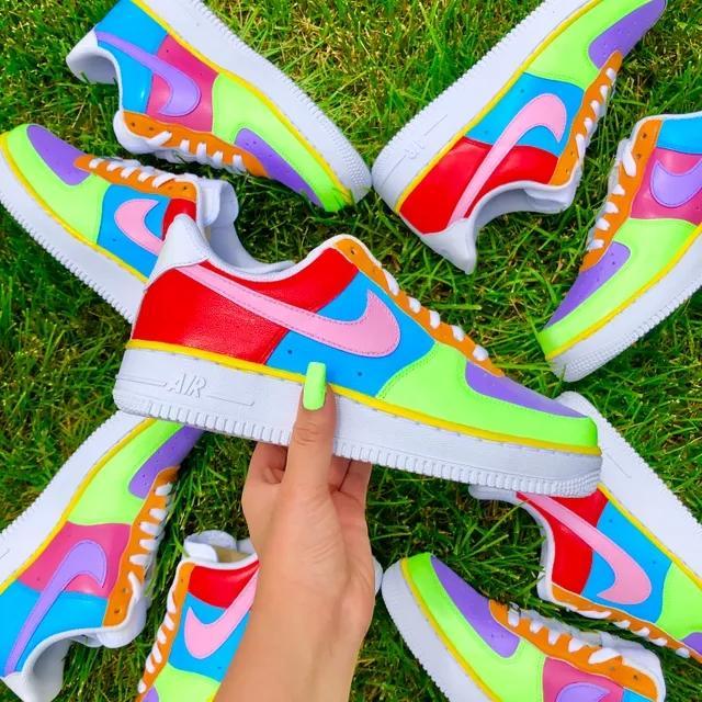 Custom Air Force 1 Vintage Colorblock – oicustom