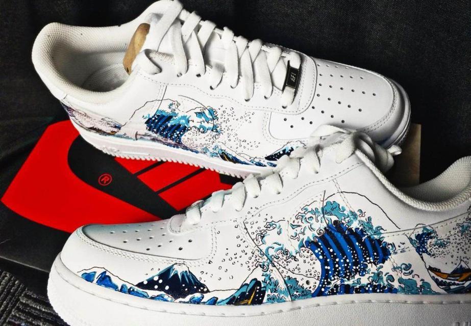 Custom Air Force 1 Wave Kanagawa – oicustom