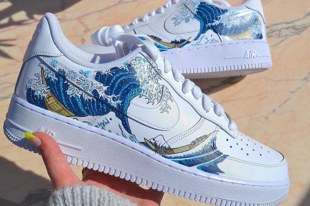 air force 1 with waves