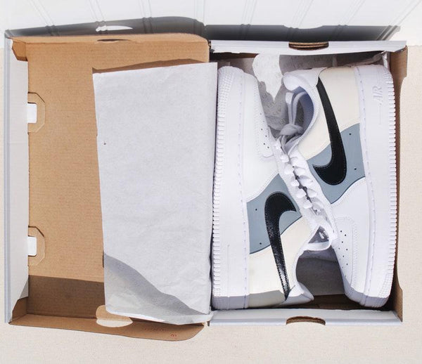 custom air force 1 white heel handpainted-oicustom