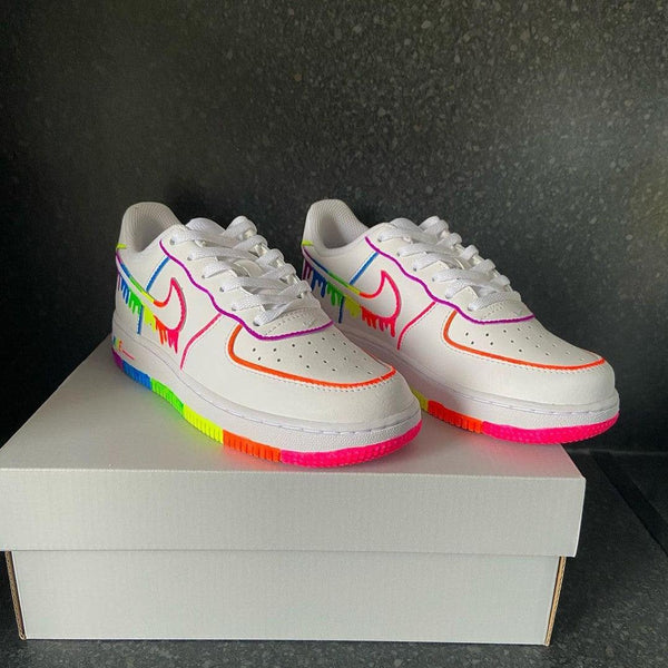 CUSTOM AIR FORCE 1'S Rainbow Colorful-oicustom