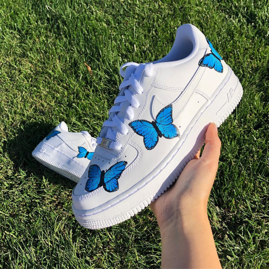 Custom Air Force One Blue Butterfly-oicustom