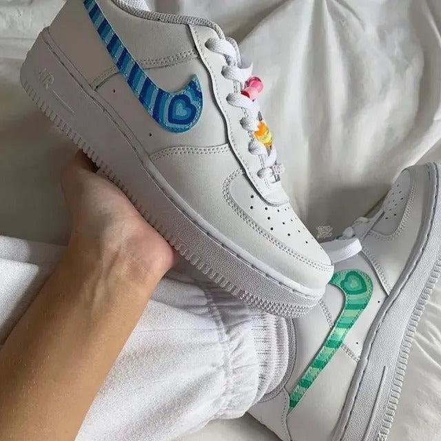 Custom Air Force One Heart Explosion Af1-oicustom