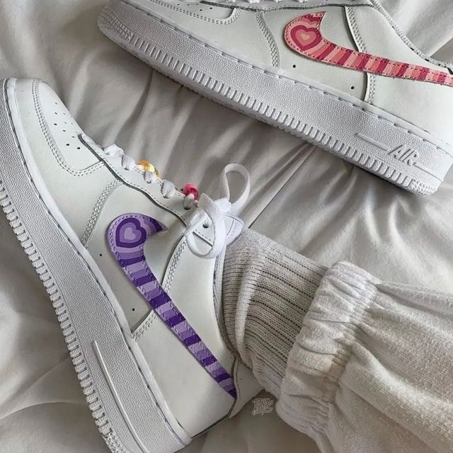 Custom Air Force One Heart Explosion Af1-oicustom