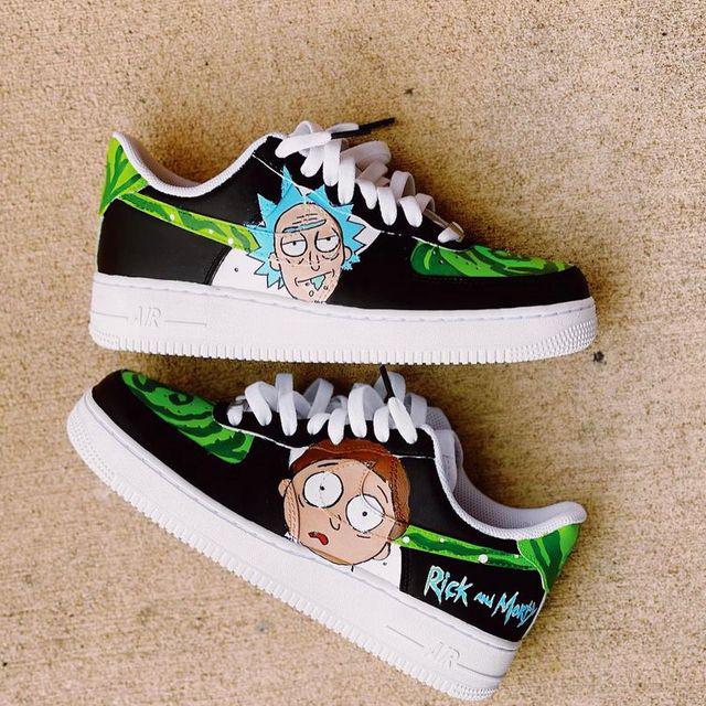 Custom Air Force One Rick&Morty Af1-oicustom