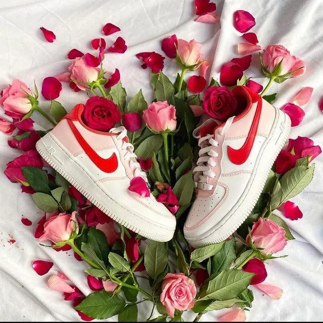 Red Rose Af1 White Rose Custom Air Force One Valentine Af1
