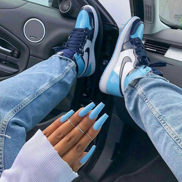 Custom Air Jordan 1 Baby Blue-oicustom