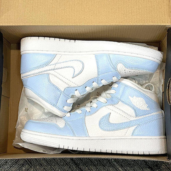 Custom Air Jordan 1 Baby Blue-oicustom