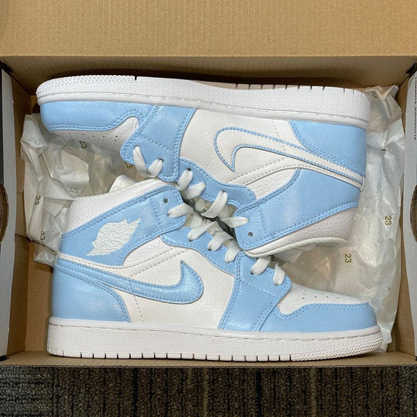 Custom Air Jordan 1 Baby Blue-oicustom