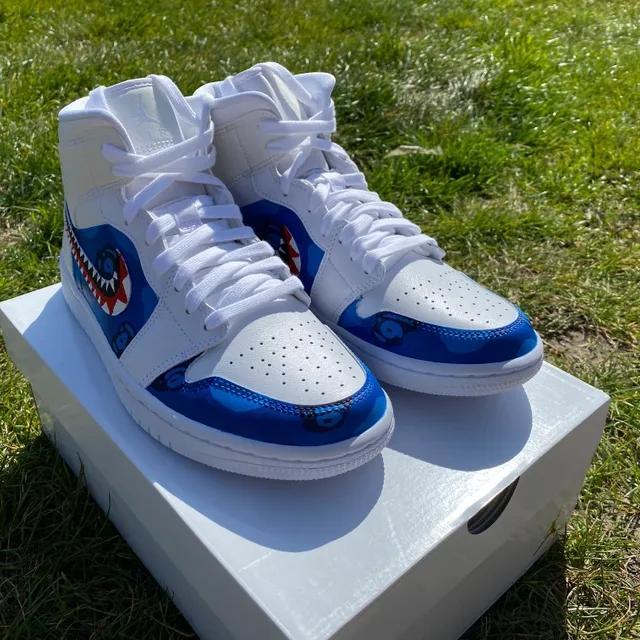 custom bape jordan 1